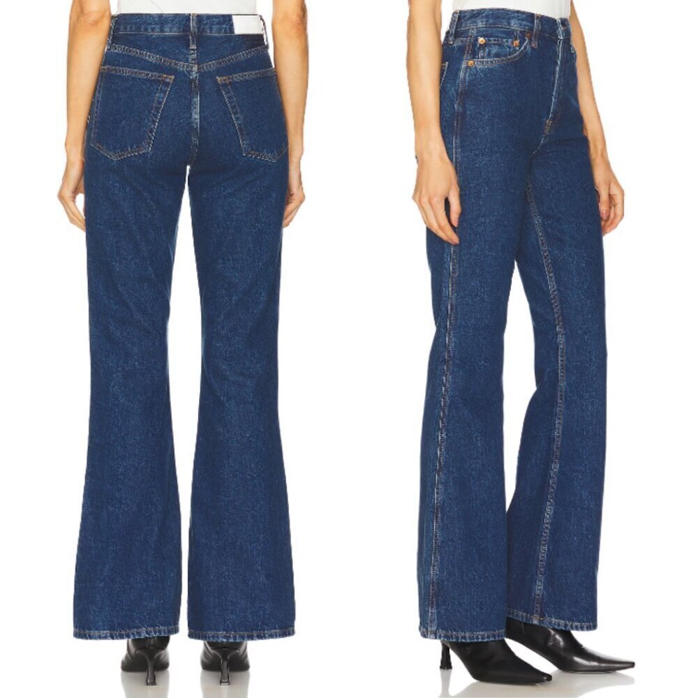 RE/DONE The Riding Western Rodeo Riding Jeans Fit Flare - Faded Rider - Size 27 - Picture 2 of 13